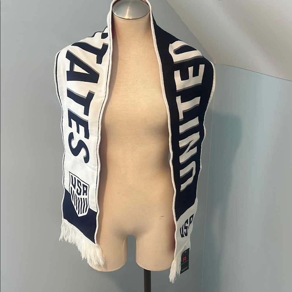 Blue and White Varsity Jackets with Ribbed Cuffs